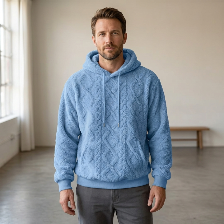 Textured Pullover Hoodie