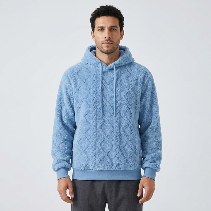 Textured Pullover Hoodie