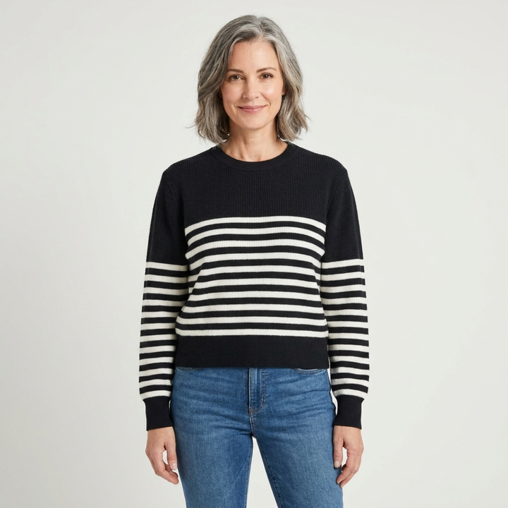 Striped Crew Neck Sweater