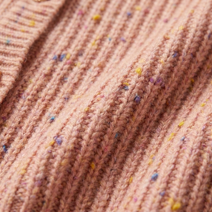 Button-Front Cardigan with Chest Pockets