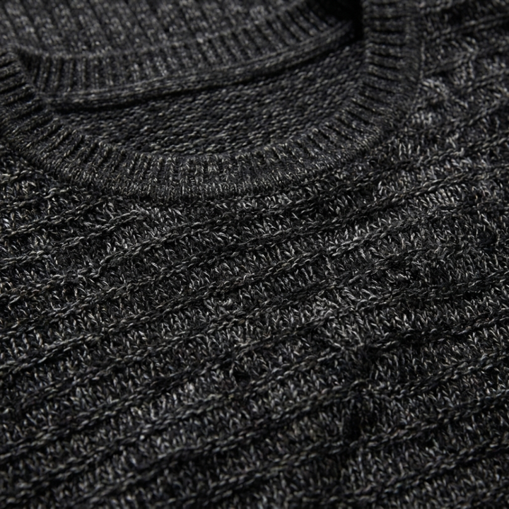 Textured Crew Neck Sweater