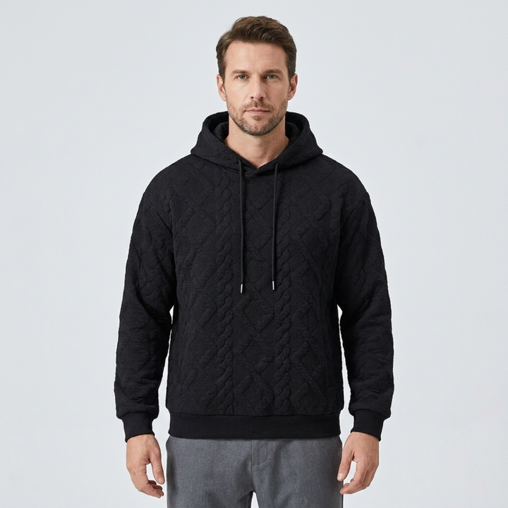 Textured Pullover Hoodie