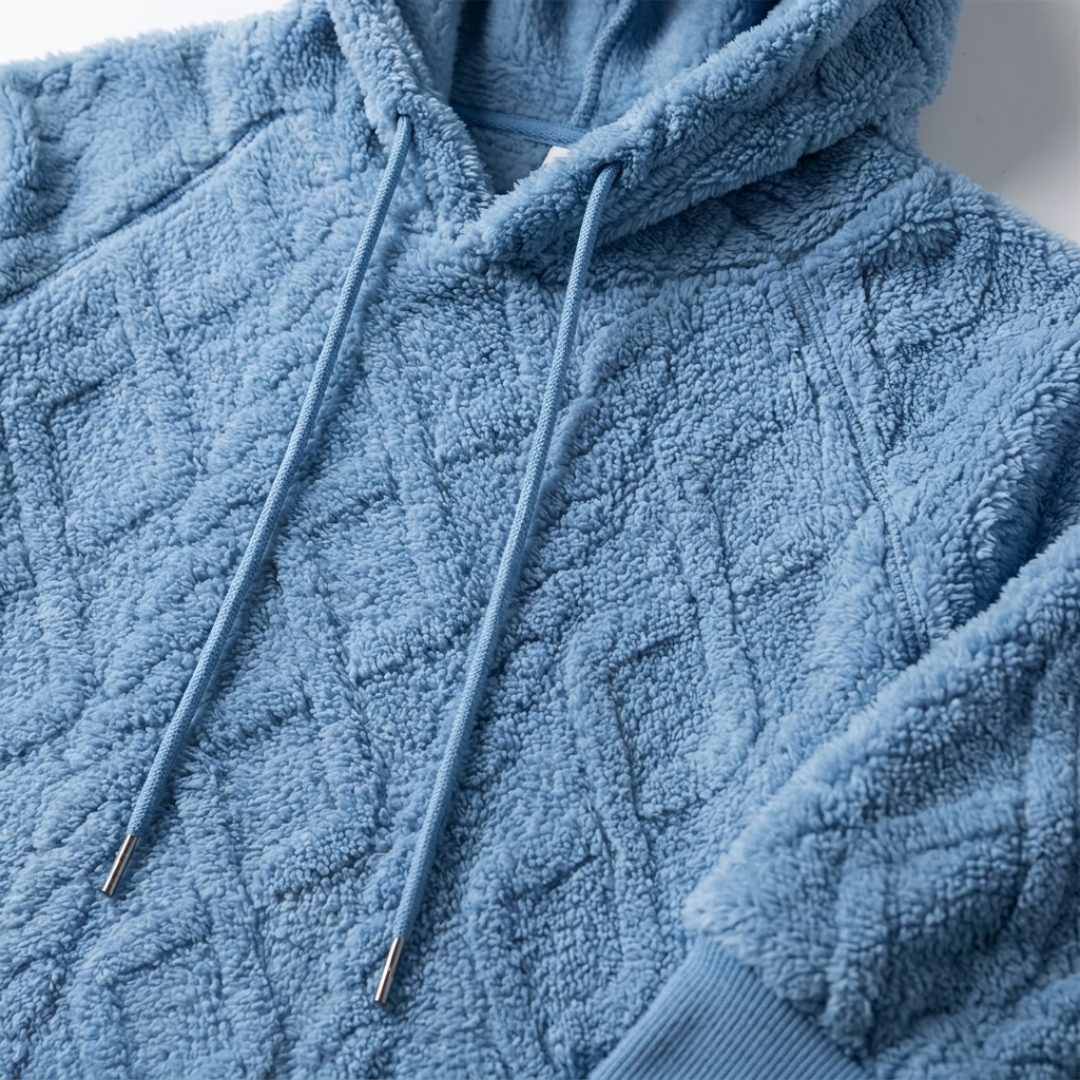 Textured Pullover Hoodie
